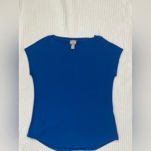 Chico's Vibrant Blue Cap Sleeve Top/size 0
